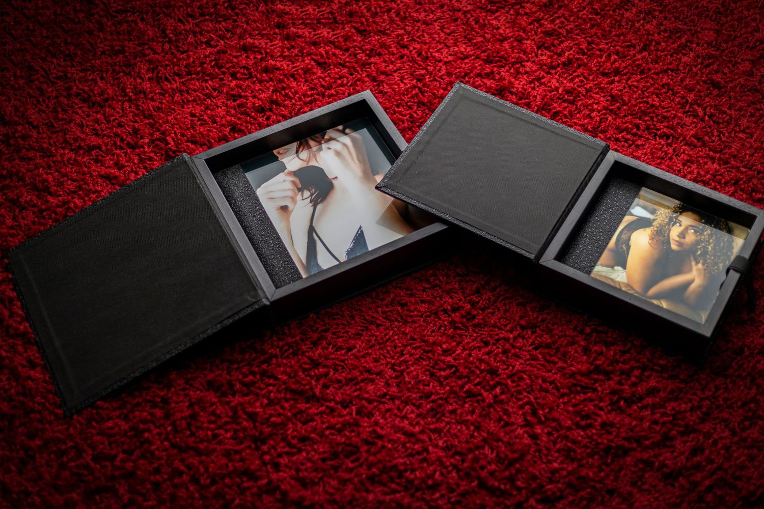 Stunning look at the acrylic covers for the luxury album