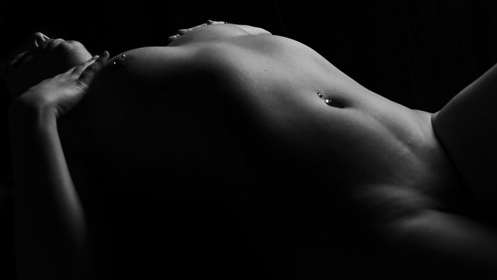Artistic black and white study of organic shapes with dramatic lighting.