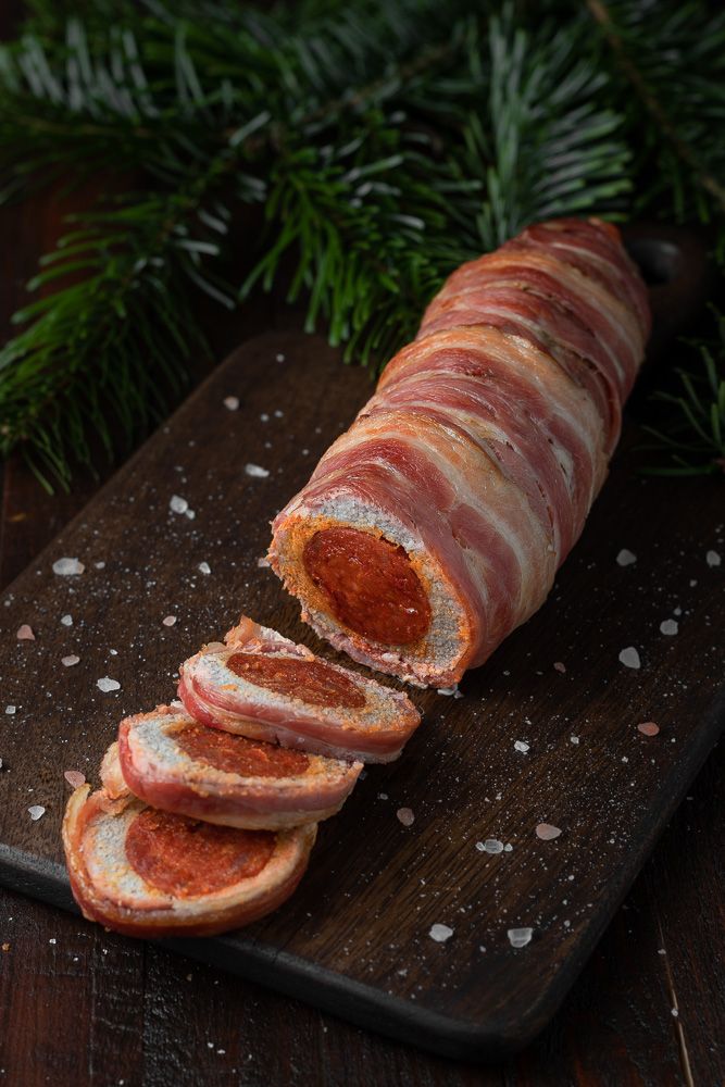 Bacon-Wrapped Chorizo Pork Tenderloin - Photo by © Reka Csulak