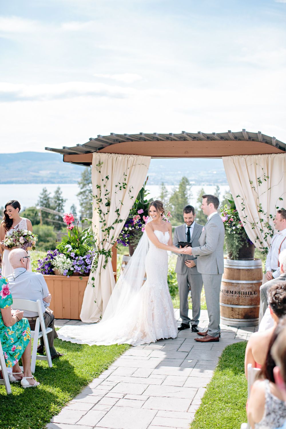 outdoor vineyard wedding summerhill winery