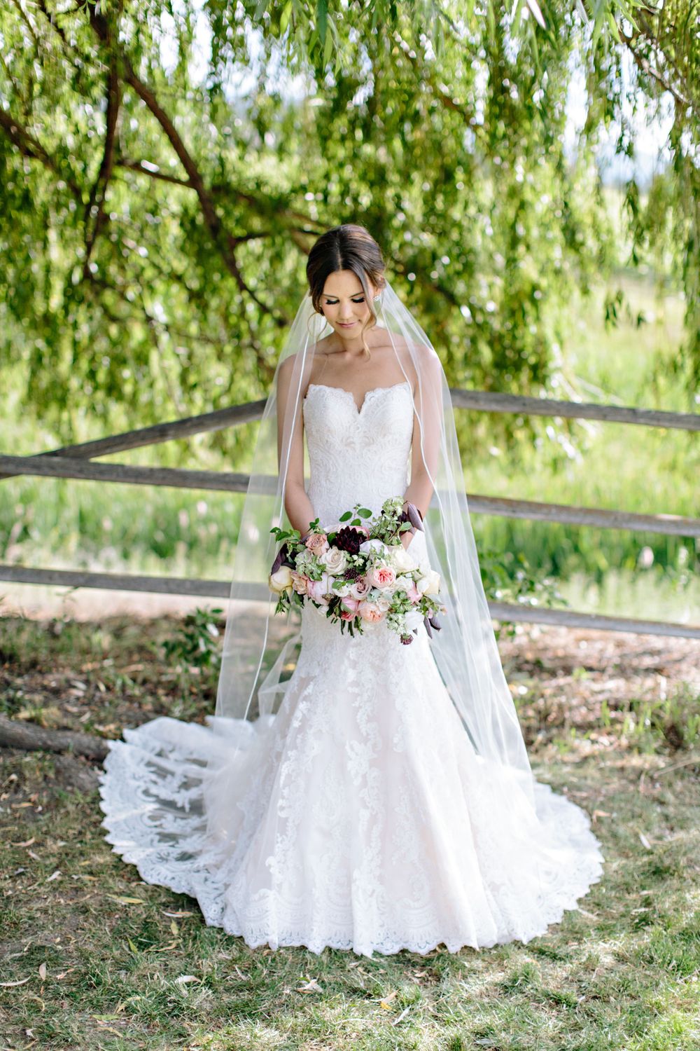 vineyard wedding bridal bouquet