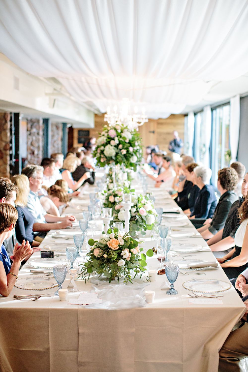 long table reception okanagan wedding