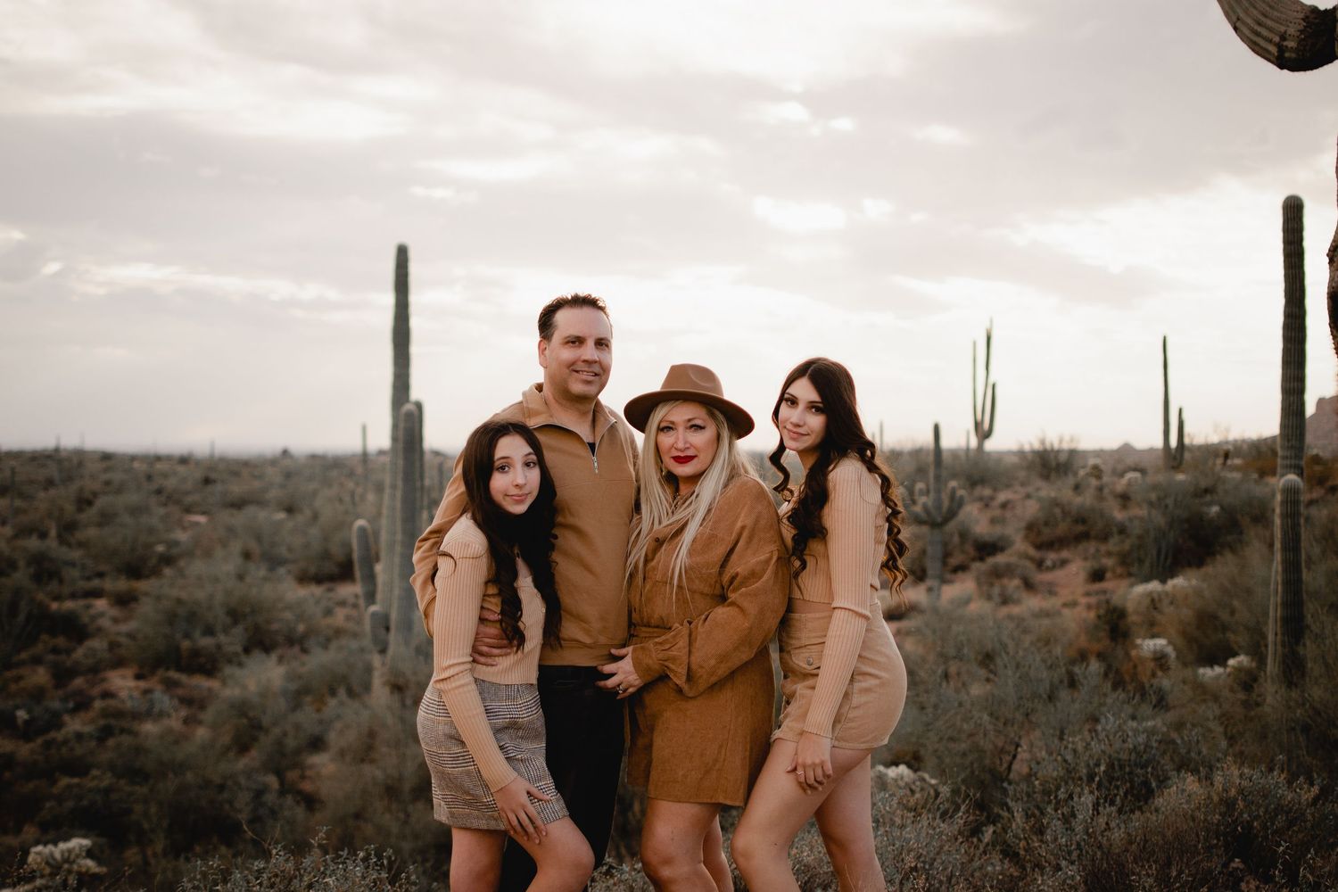 Superstition mountain desert family session