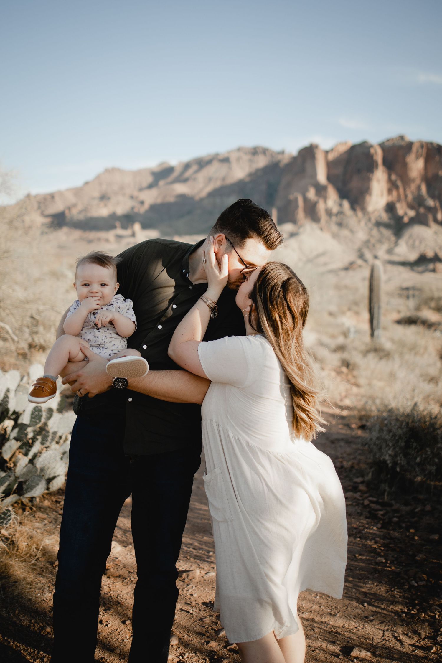 Superstition mountains desert family session