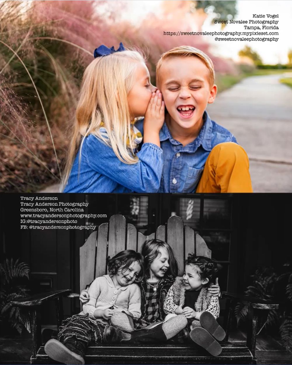 Collection of candid lifestyle photography moments in color and black and white.