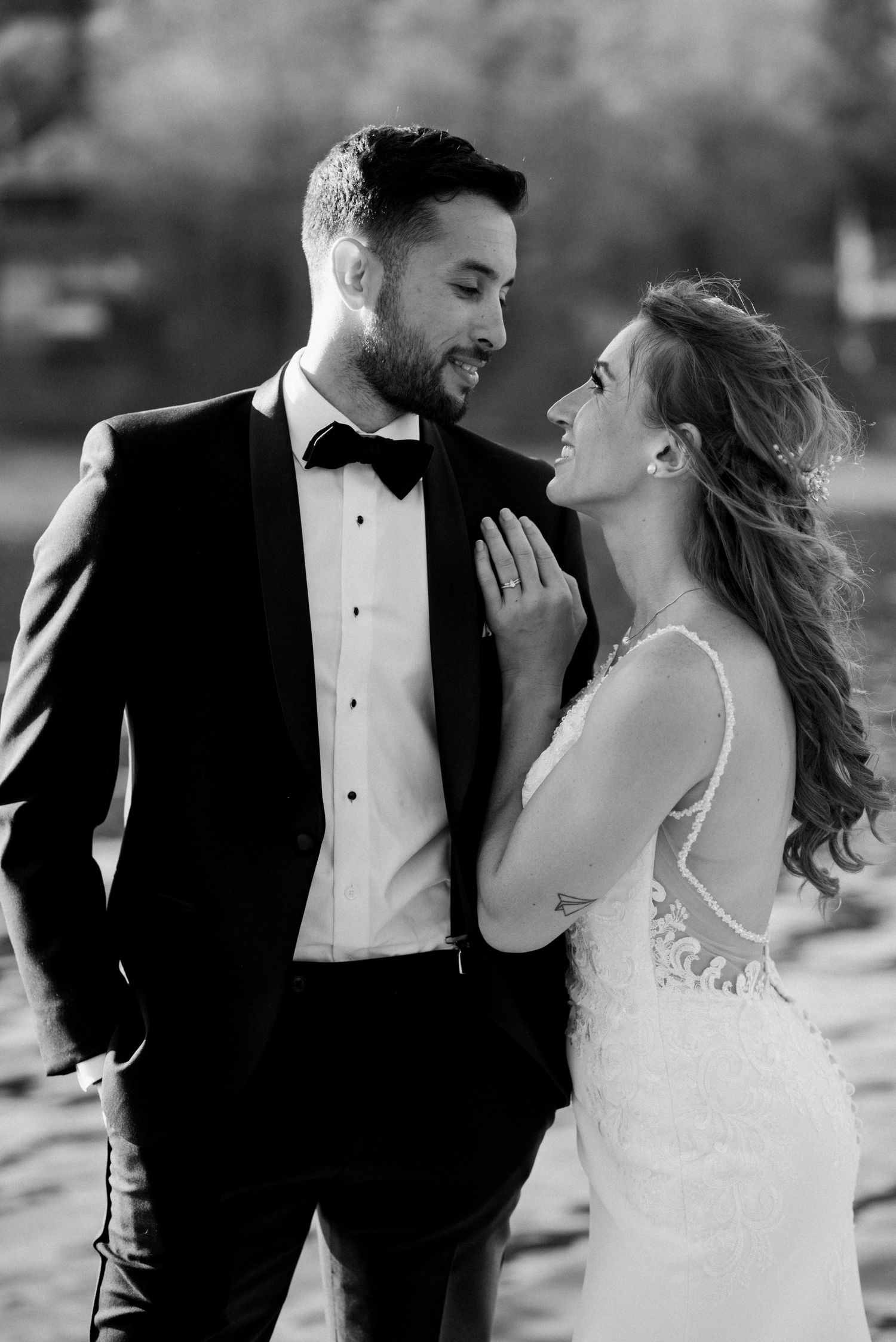 Mariage intime chalet dans les Laurentides