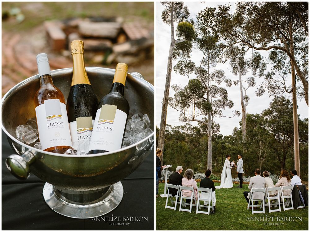 Happs Winery Wedding elopement ceremony