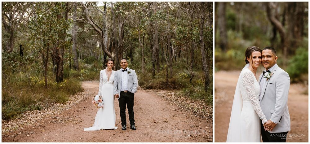 Happs Winery Wedding bride and groom portrait in the driveway