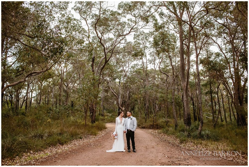 Happs Winery Wedding bride and groom in the driveway