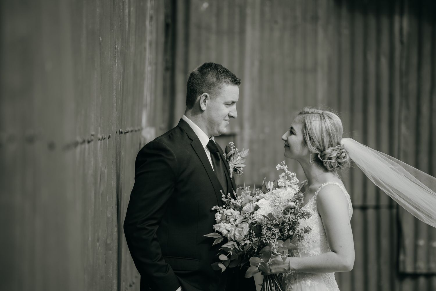 Hamilton wedding black and white photos