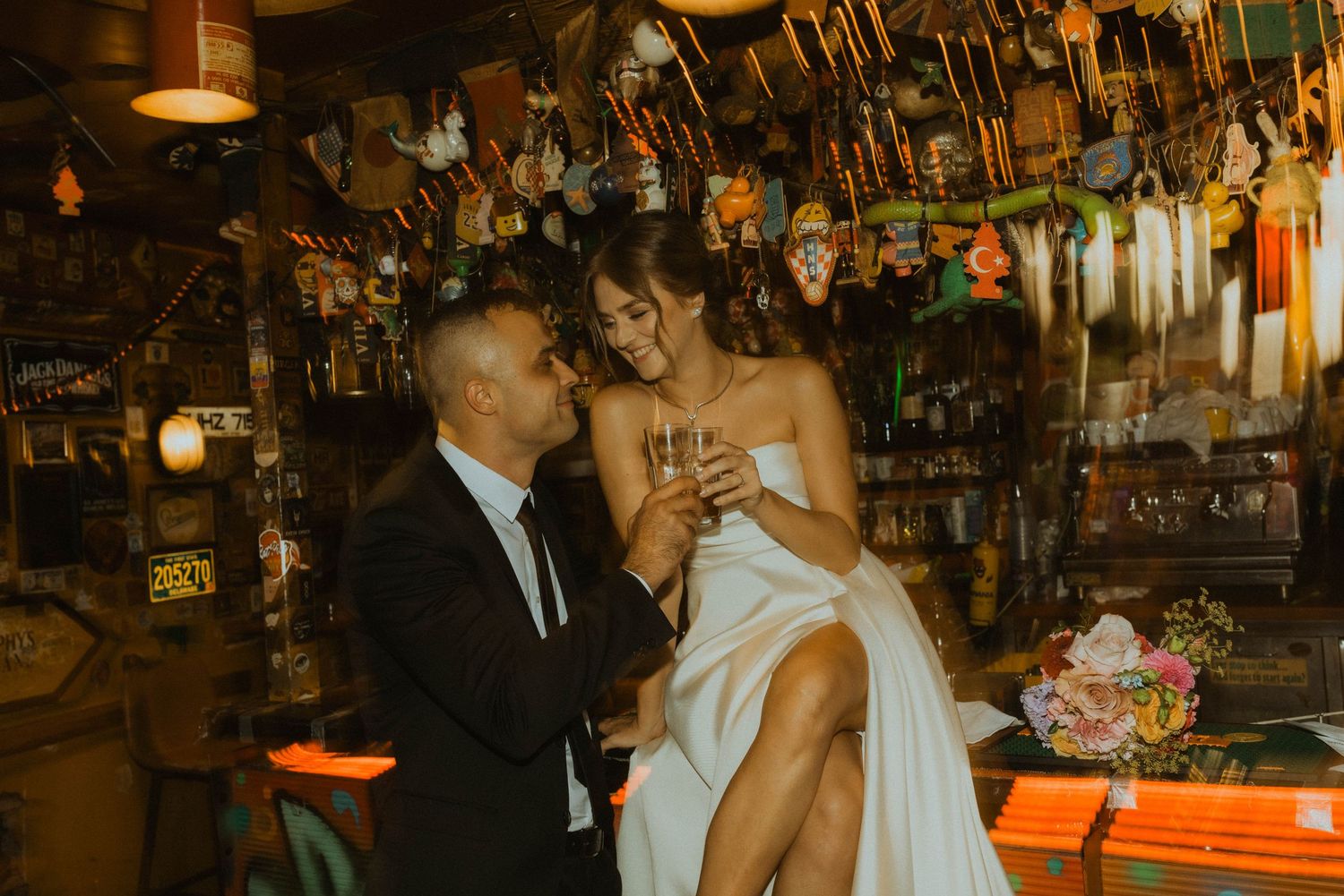 Couple in Zagreb Bar