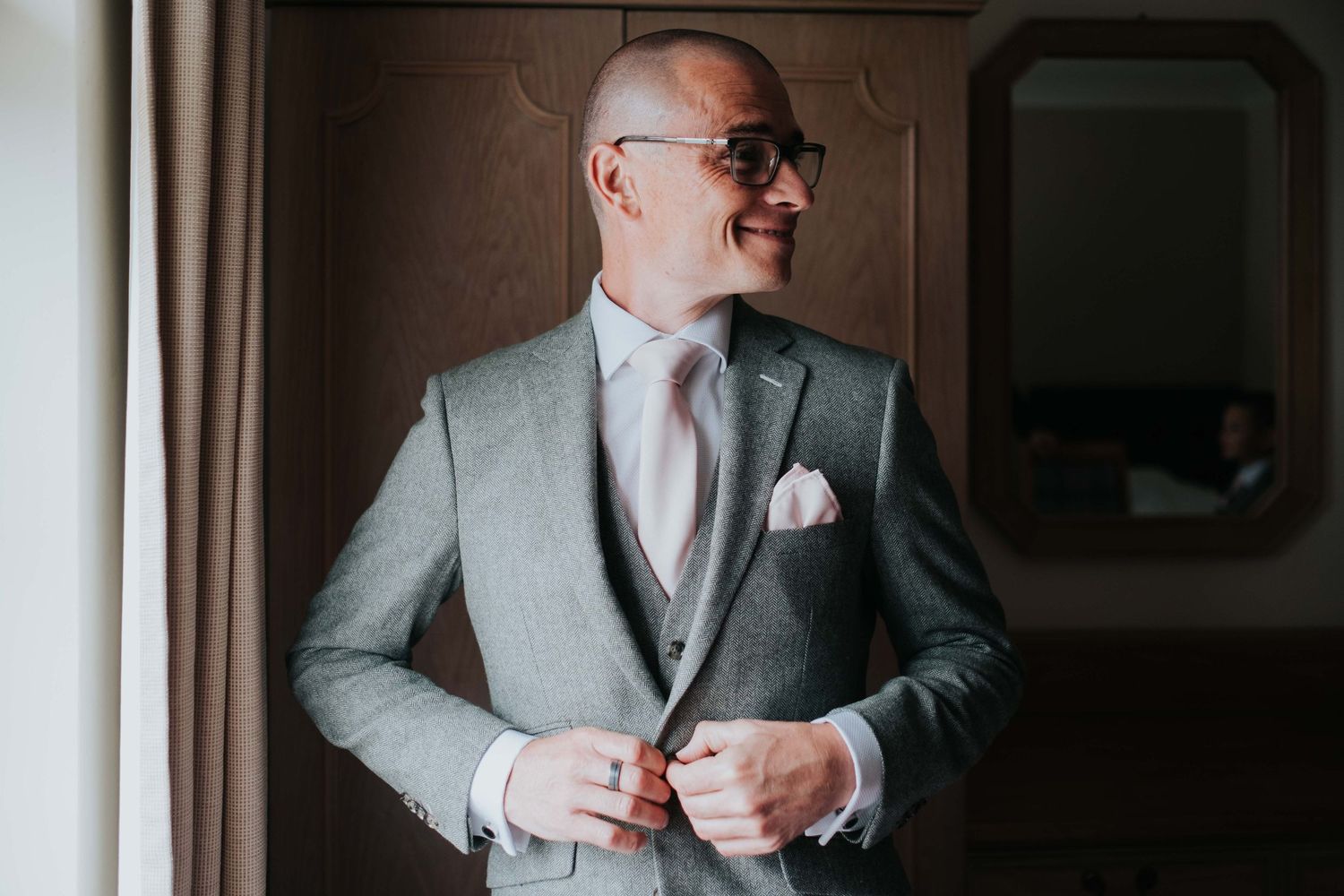 groom getting ready