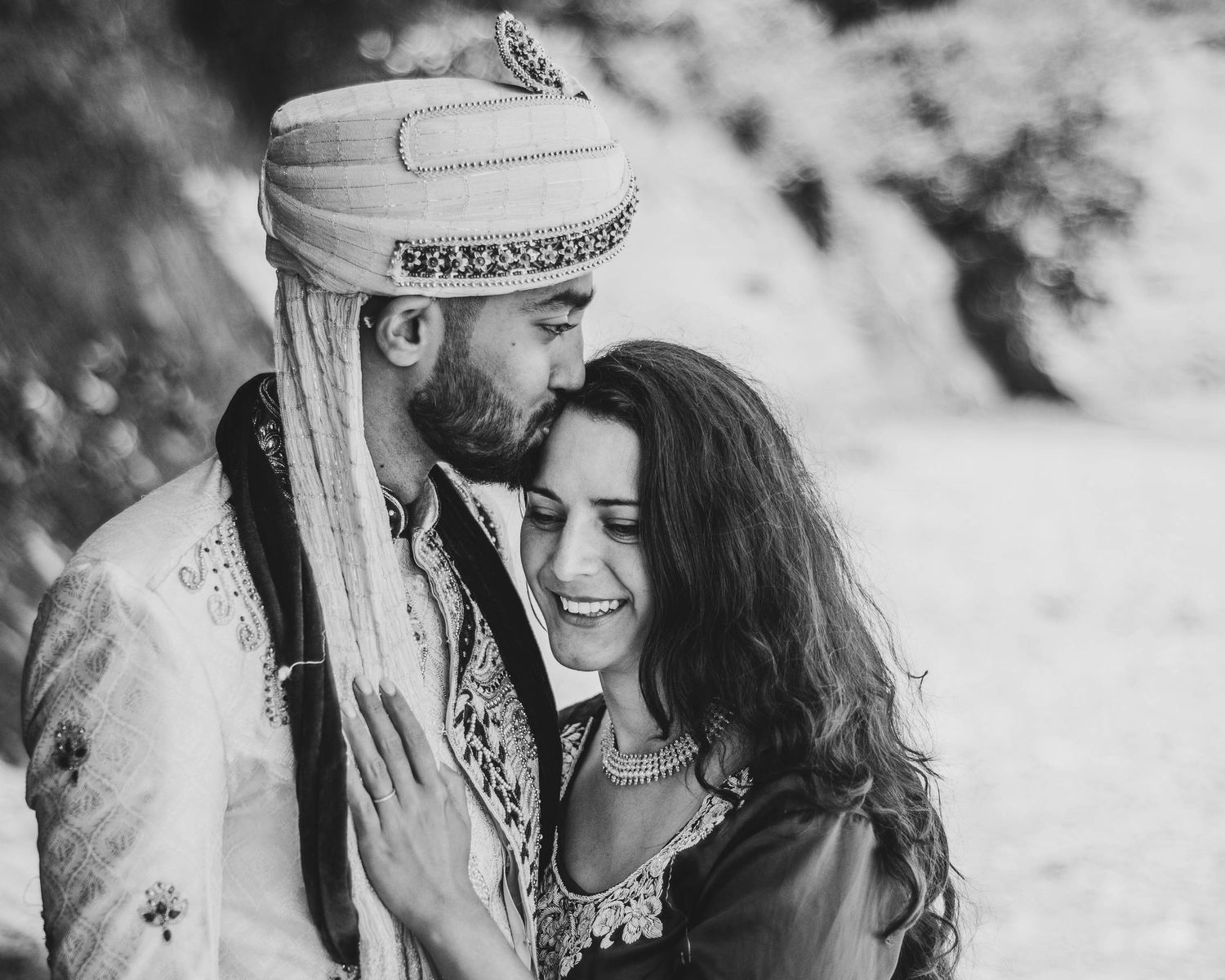 Persian wedding couple are photographed in Blomidon, Nova Scotia