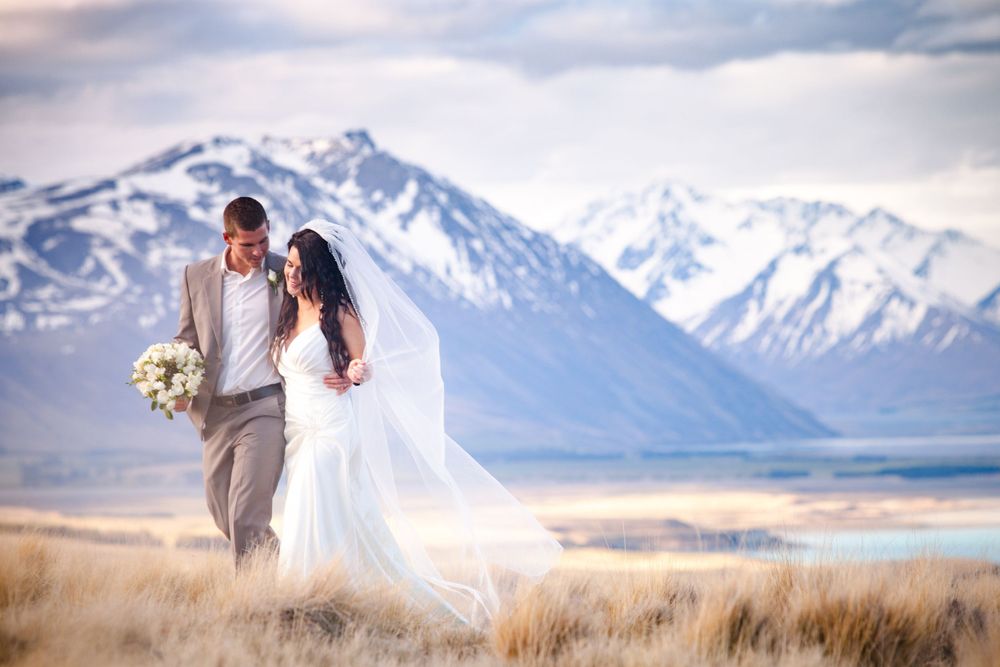 Wedding photography in Lake Tekapo, Canterbury, New Zealand