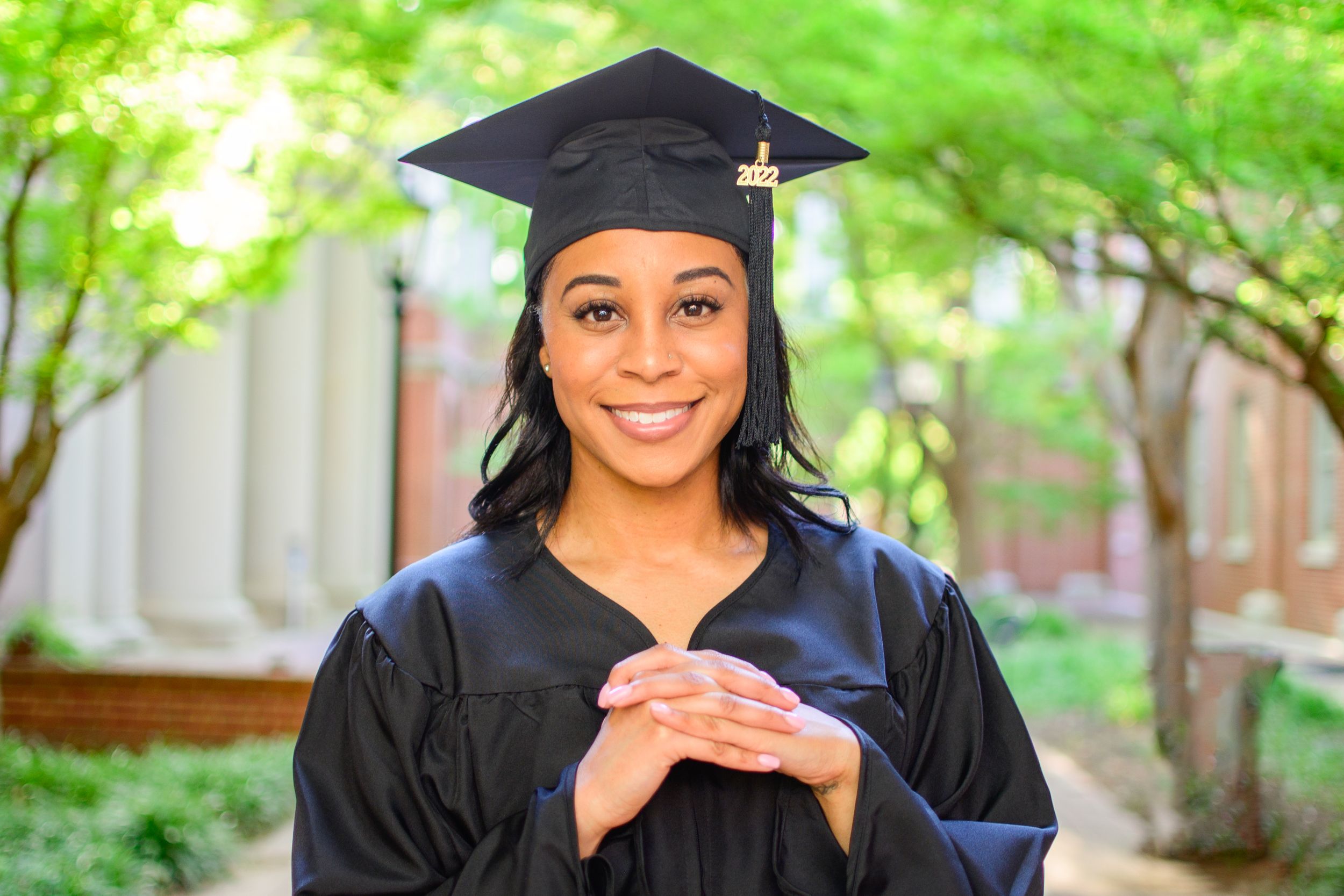 black graduate female at davidson college