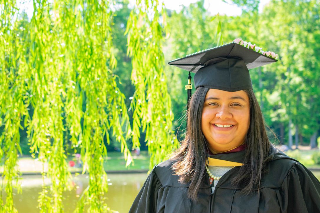 Graduation Photos at Freedom Park in Charlotte North Carolina
