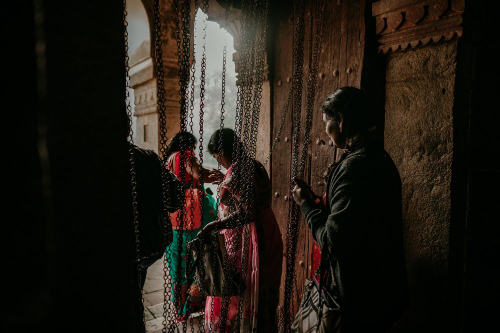 indian women leaving temple india travel documentary photography kimberly marie kimble portland oregon