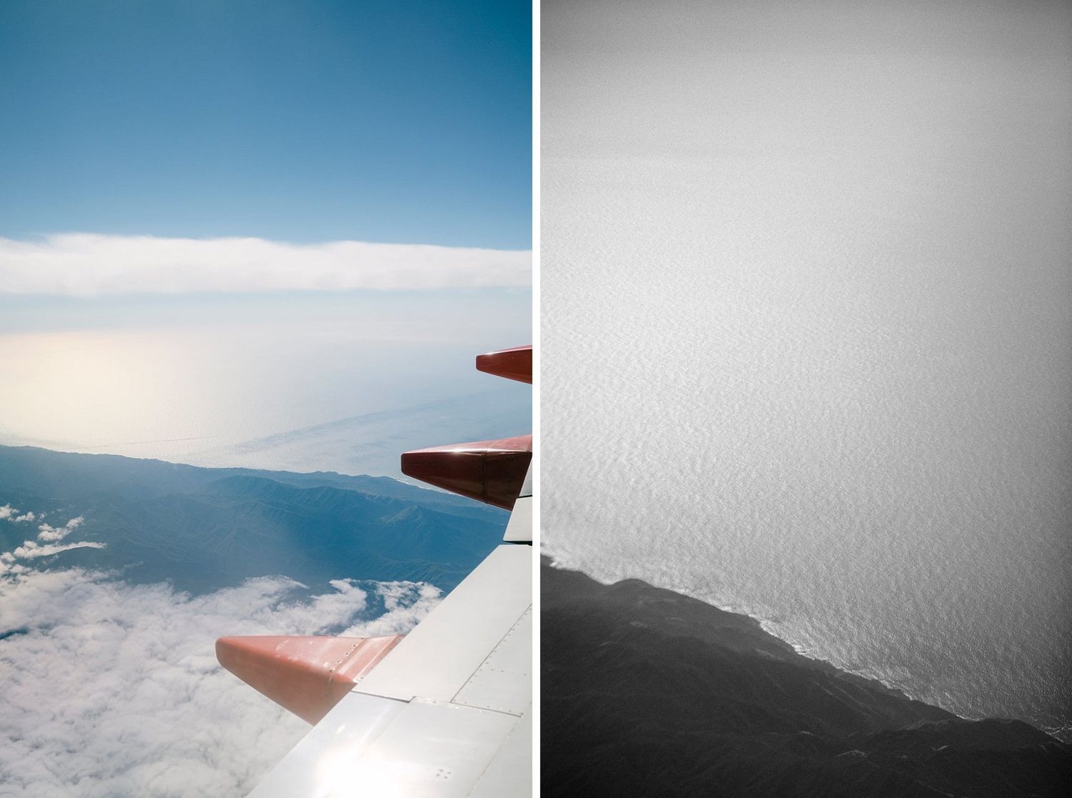 A view from our short flight from LAX to SFO.