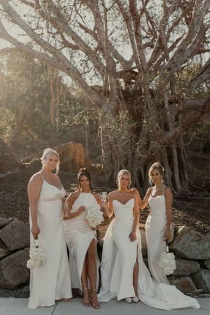 Bridesmaids on Hamilton Island.