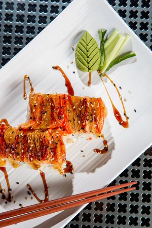 food branding images for menu item; sushi restaurant