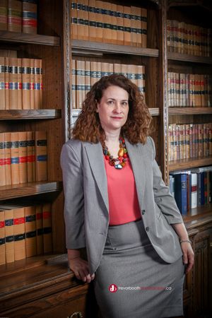 creative branding portrait for client on location law firm Windsor Ontario lawyer