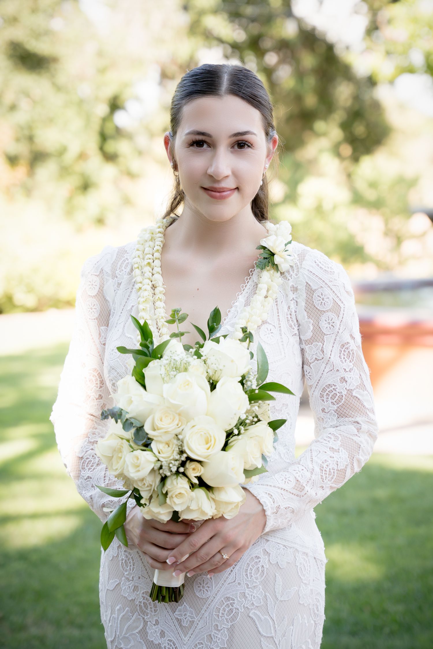 Wedding portrait of the bride by Northern California wedding photographer, Ashley Nicole Baeza.