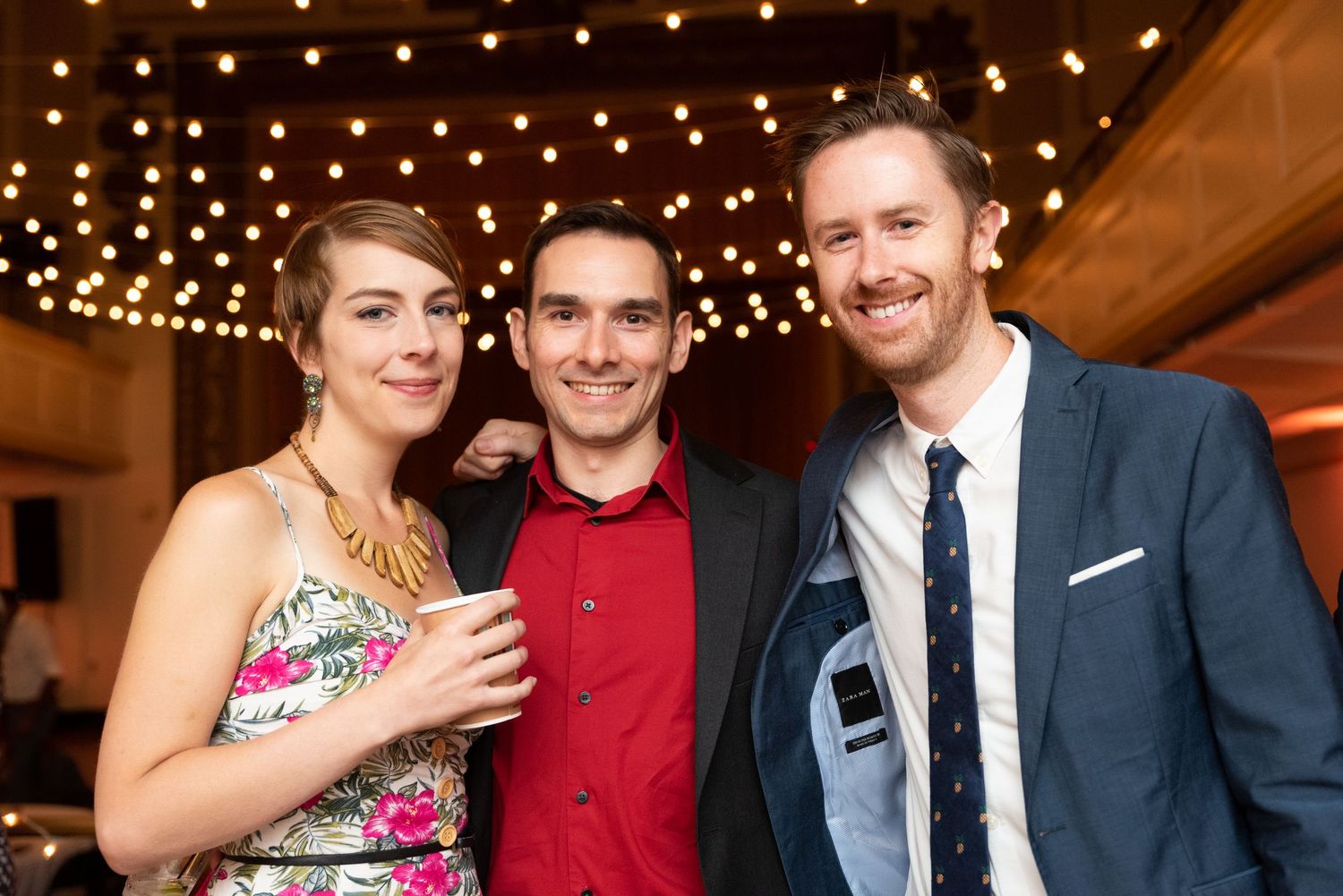Wedding guests celebrate at Villa Victoria Center for the Arts Boston Leah Ramuglia Photography