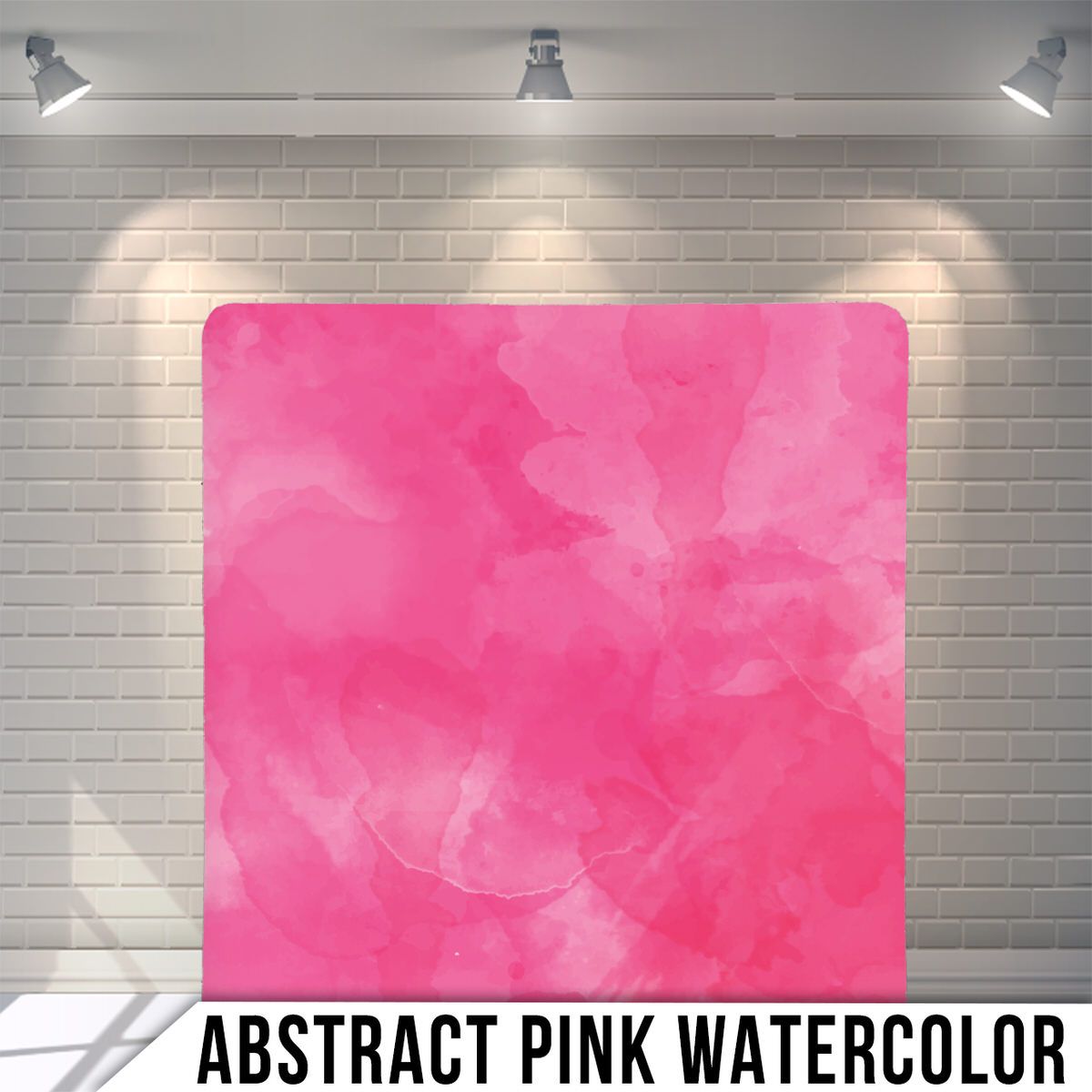 Soft pink watercolor background with ethereal blended textures and subtle tonal variations.