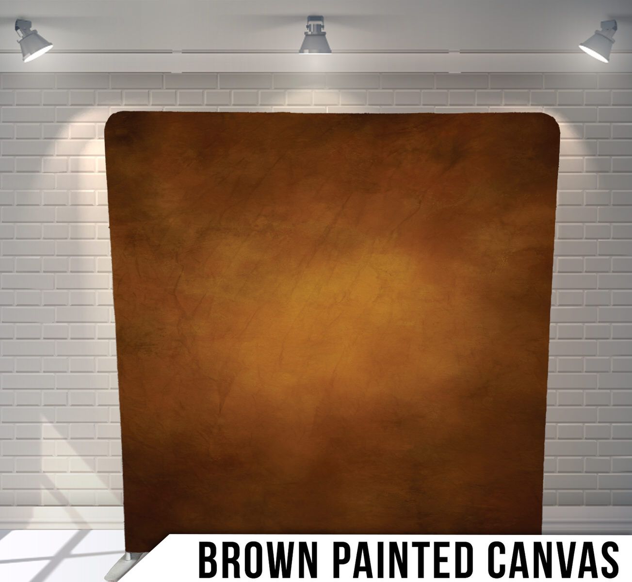 Textured brown canvas background with vintage vignette effect.