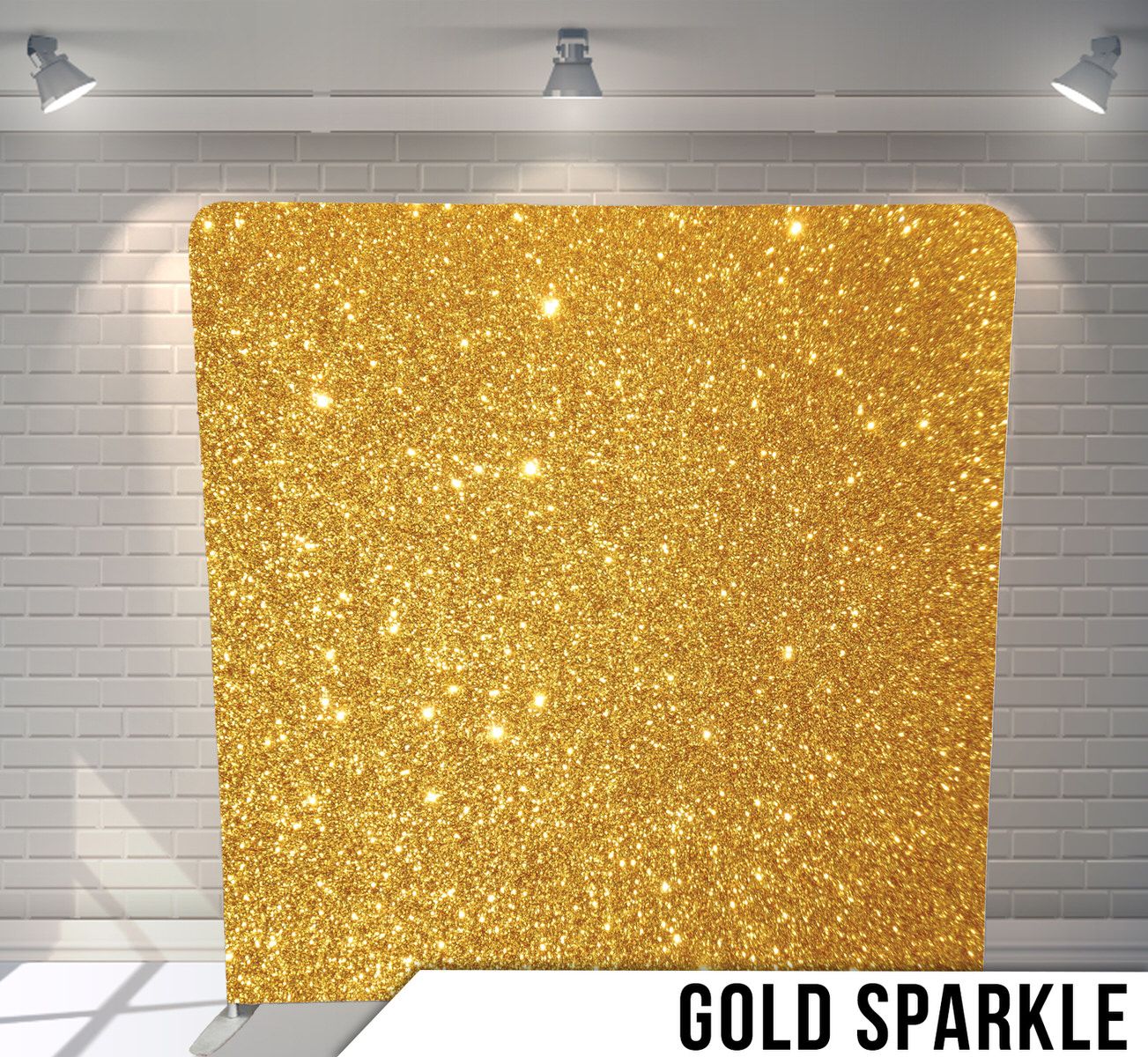 Shimmering gold glitter texture background with sparkle effect.