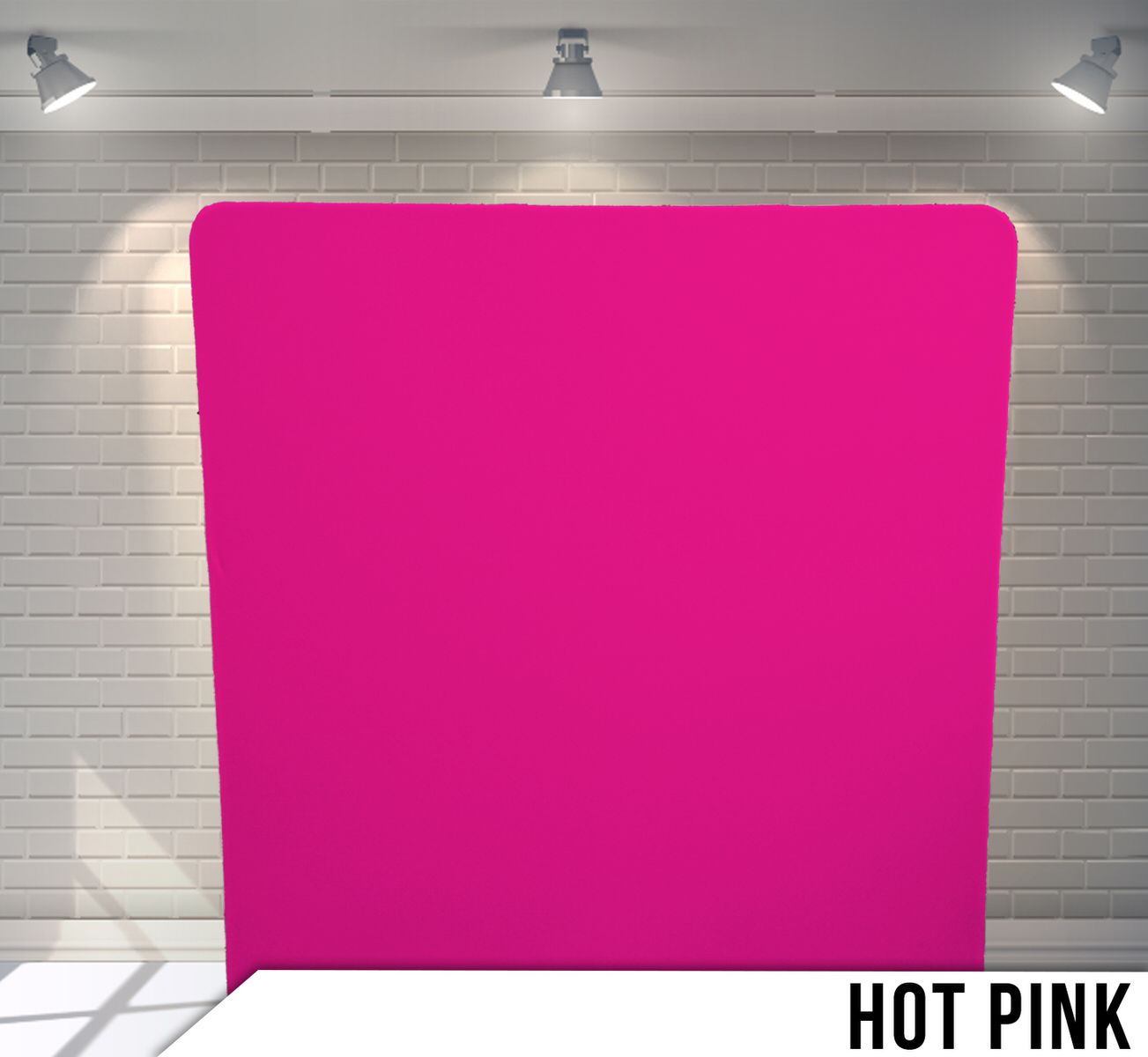 Solid hot pink photography backdrop with seamless texture.