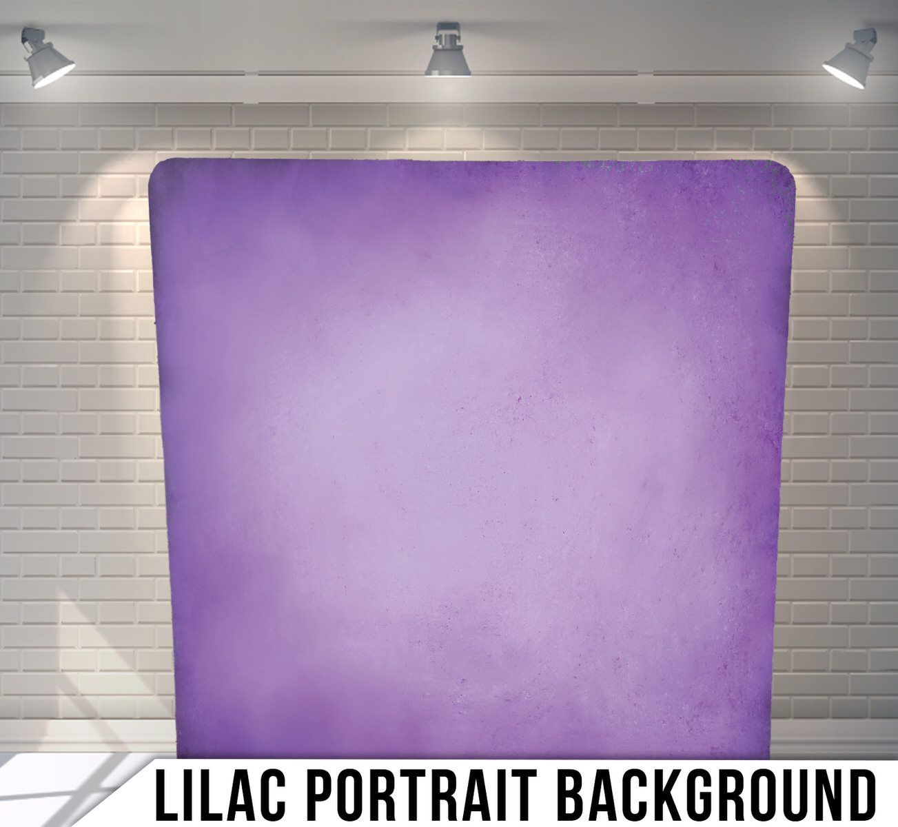 Purple gradient photography backdrop with textured surface and studio lighting.
