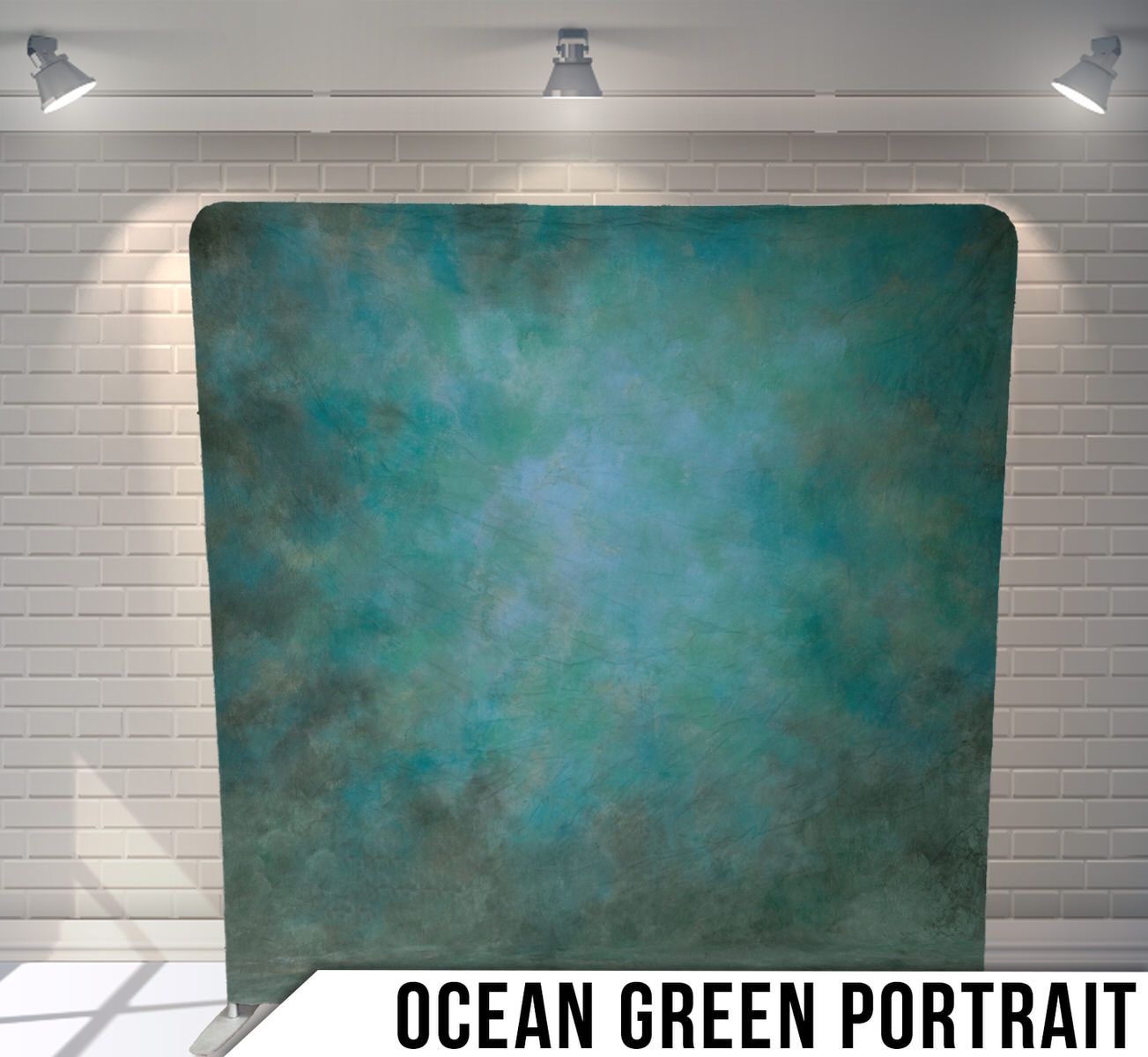 Textured teal and turquoise abstract background with mottled cloudy effect.