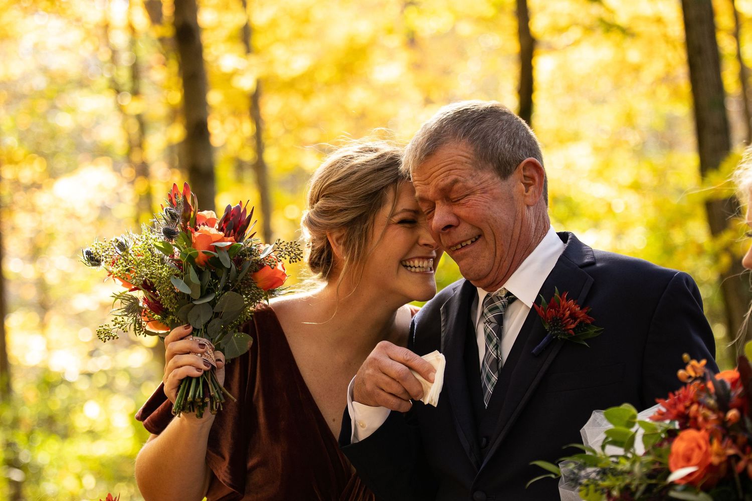 Father Daughter Wedding Happy Cry Canyon Run Ranch