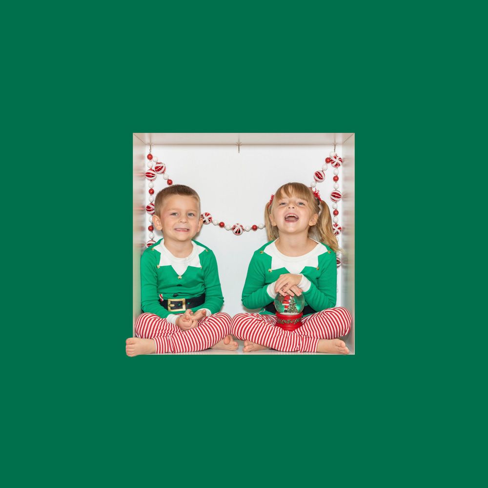 Children boxed portrait photography