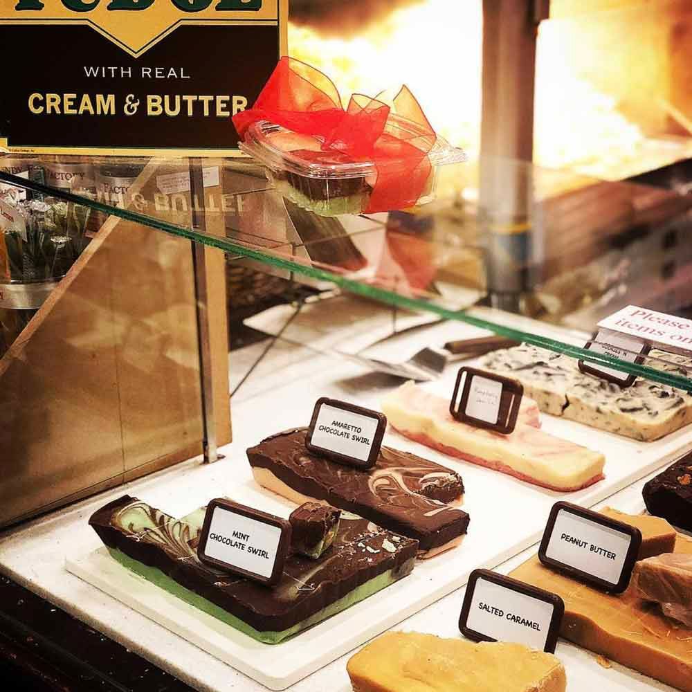 Home made fudge at the candy factory suggested by victoria leigh photography