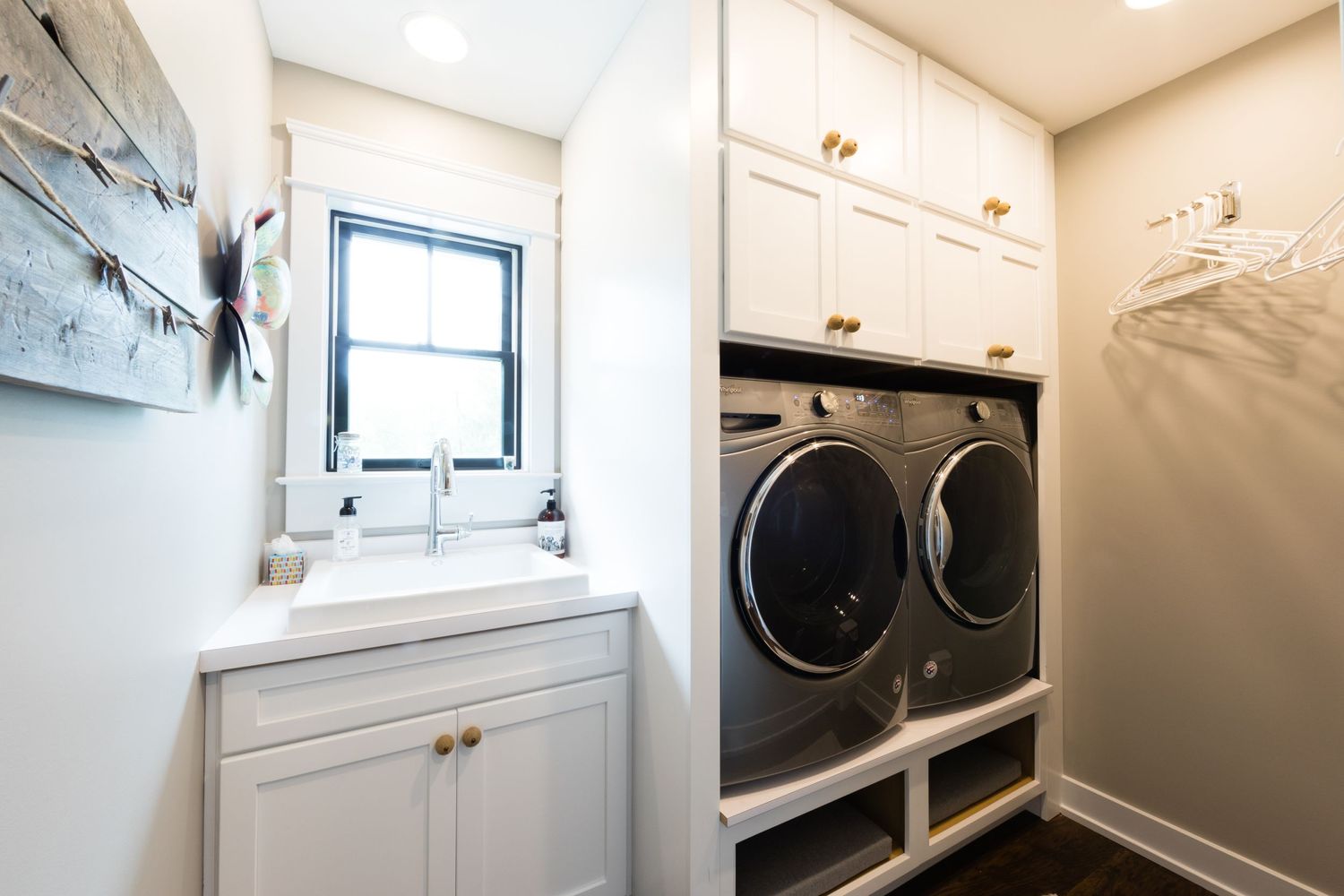 Renovated laundry room