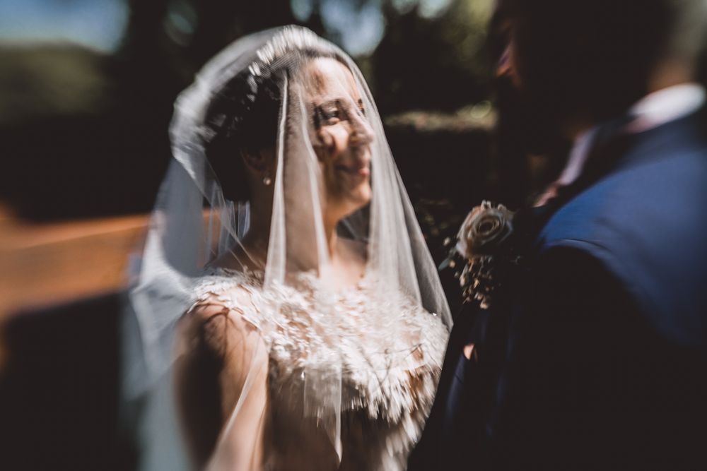 Wedding Veil shot by Rose and Rainbow Photography