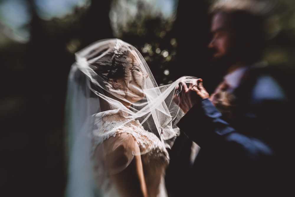 Wedding Veil shot by Rose and Rainbow Photography
