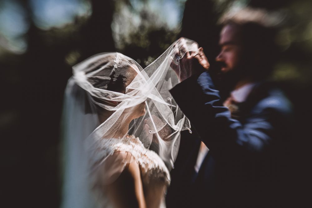 Wedding Veil shot by Rose and Rainbow Photography