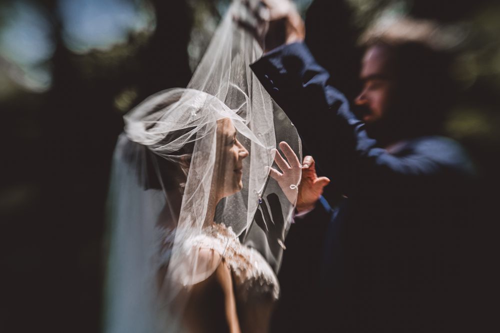 Wedding Veil shot by Rose and Rainbow Photography