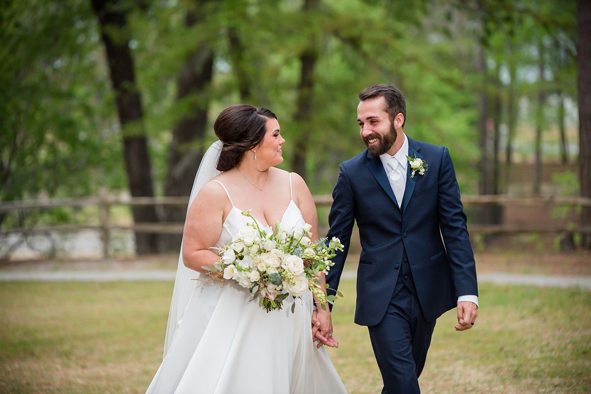 Bride Groom at Cape Fear Vineyard & Winery Elizabethtown NC Wedding