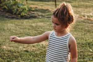 Little Girl with Sparkler