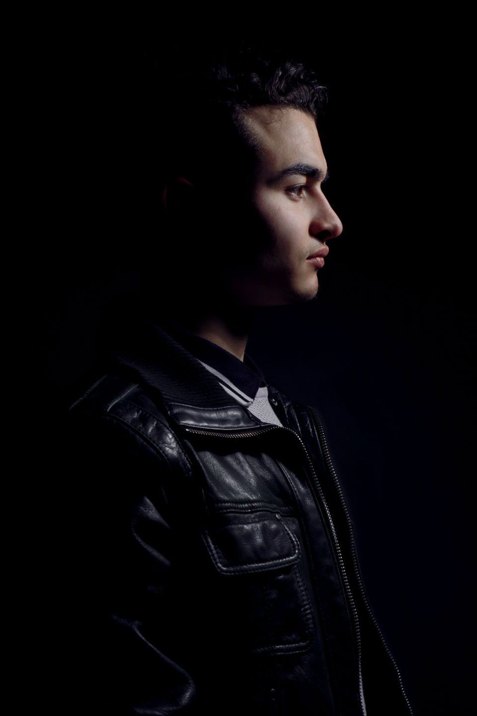 Sébastien Frémont - Fashion Photographer - Male Latino Model with Leather Jacket - Paris