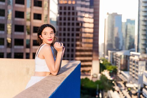 senior portrait downtown Austin, TX