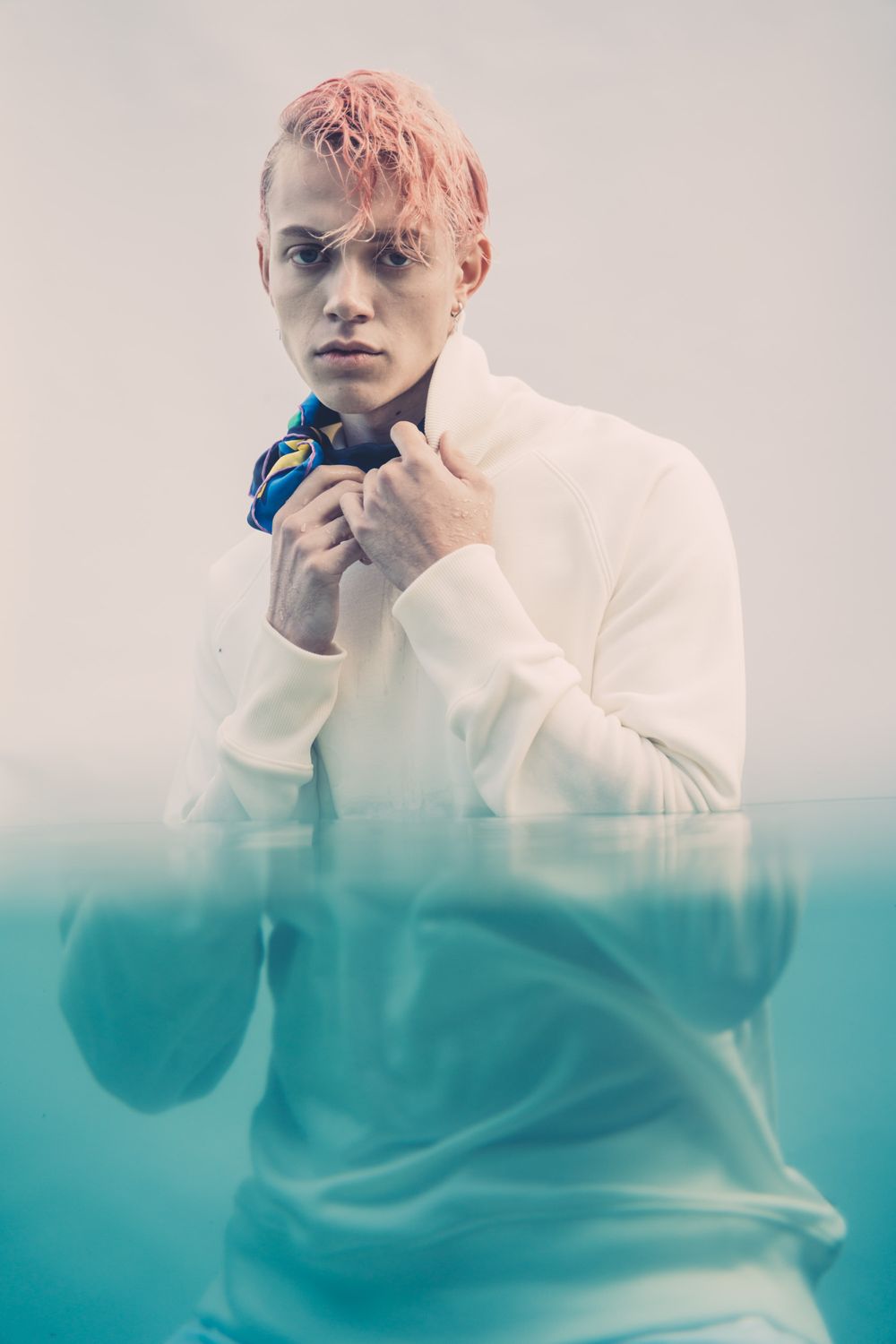 Man in Water editorial by Bill Chen photography