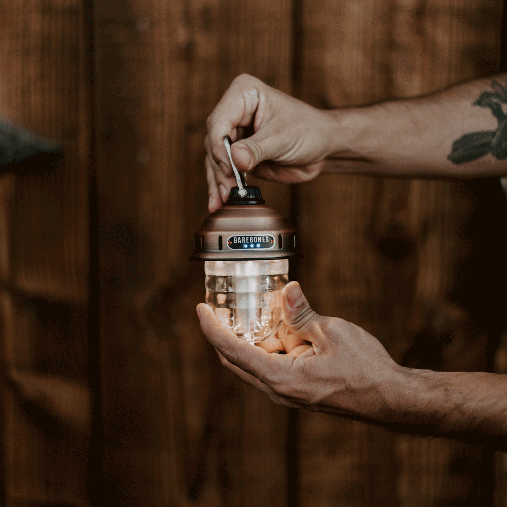 Series of hands holding and examining brewing ingredients in warm lighting.