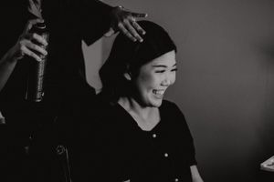 Prep shots of bride when she's getting ready for her big day
