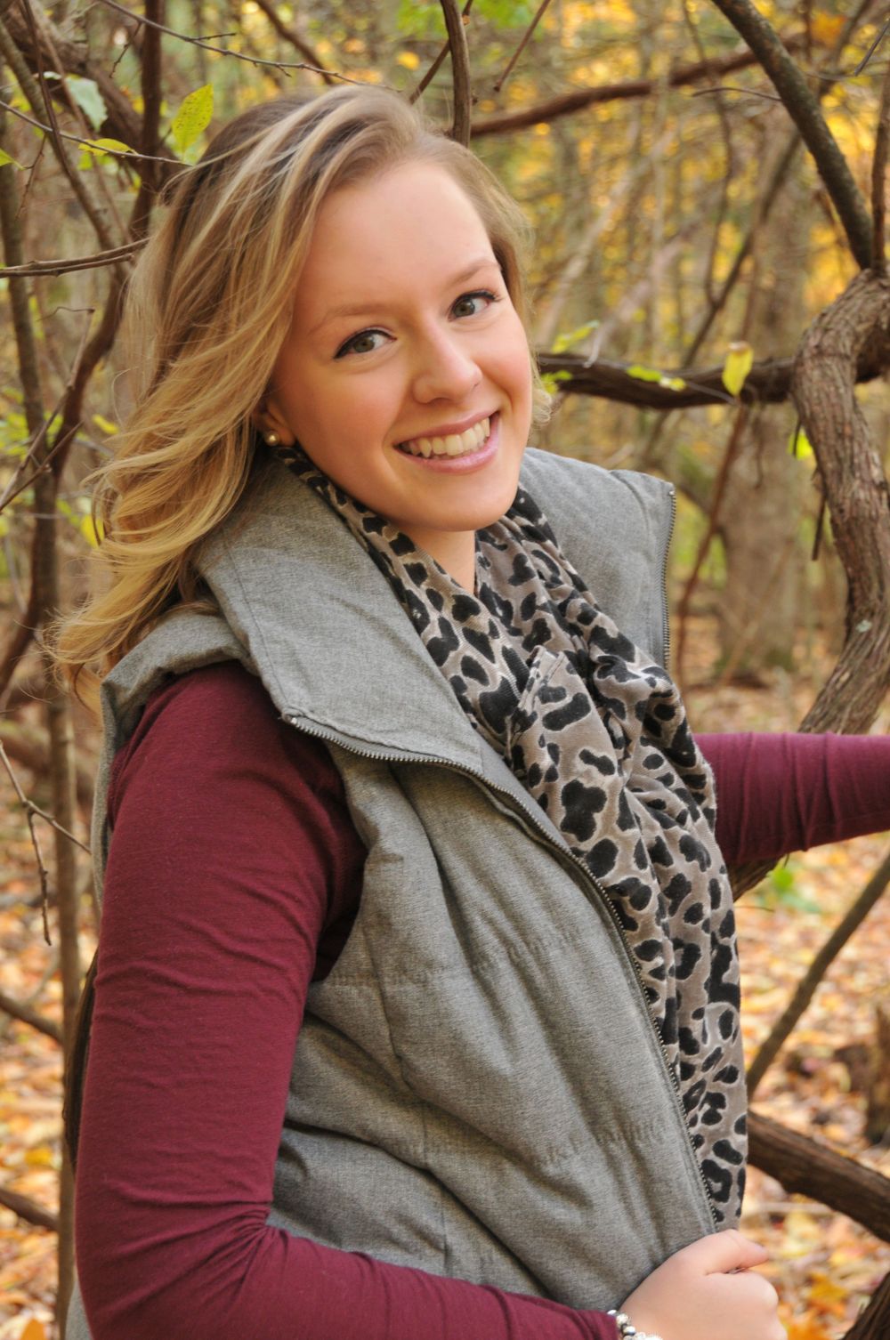 high school senior girl smiling