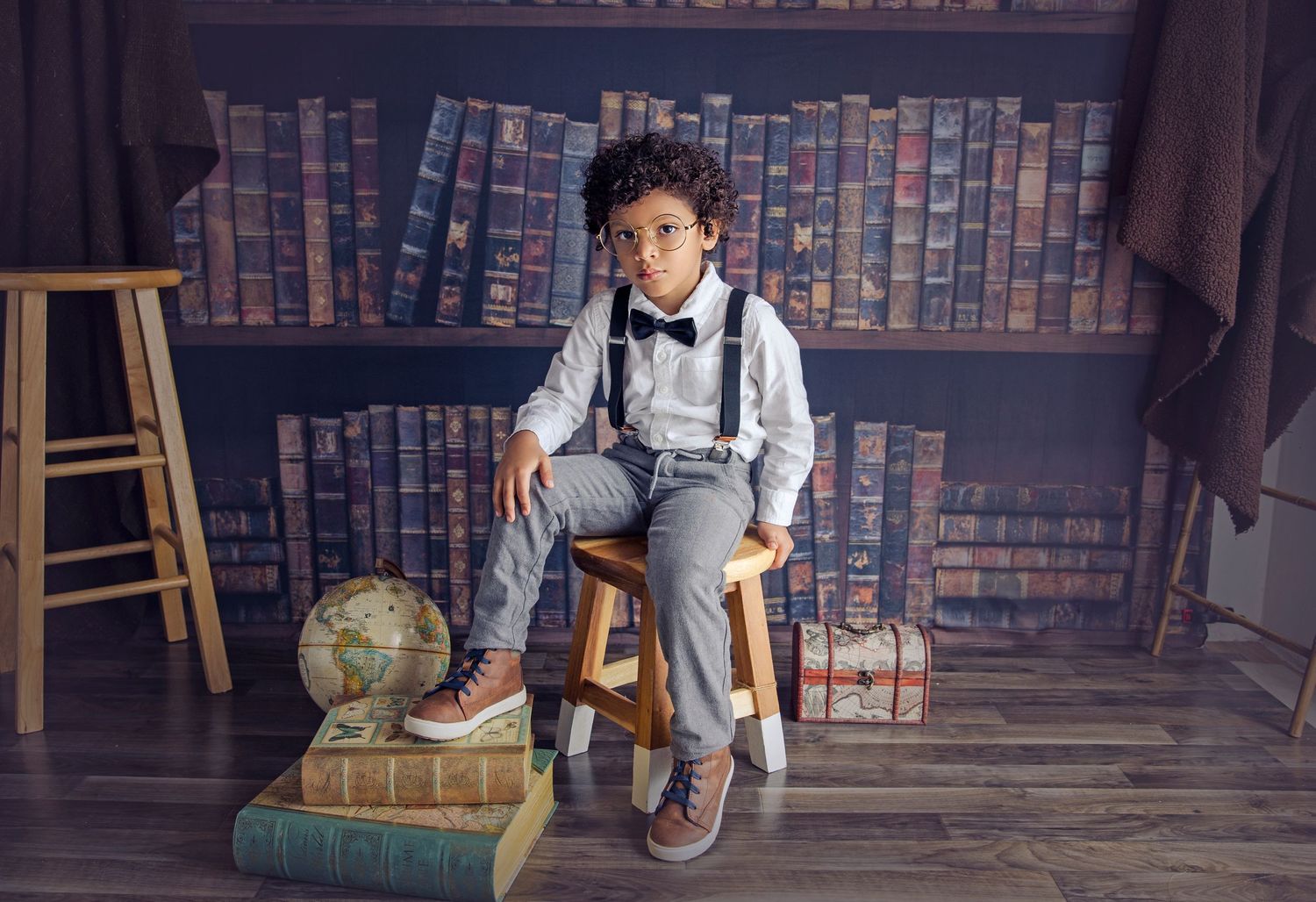 book backdrop child photography ponce Puerto Rico